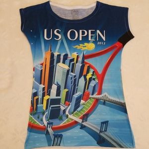 2012 Tennis US Open Womens M Medium Shirt Top New York USTA